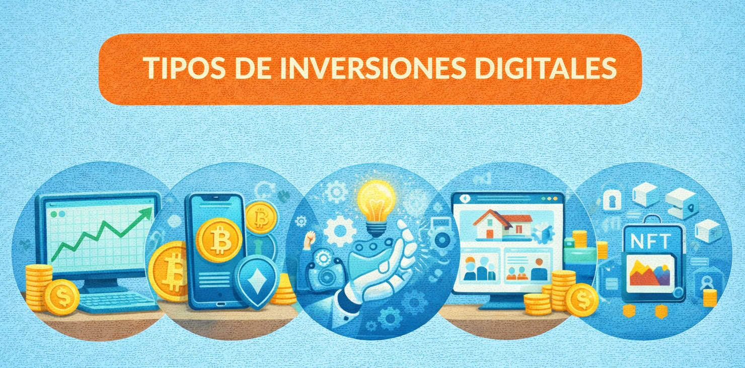 Tipos de inversiones digitales