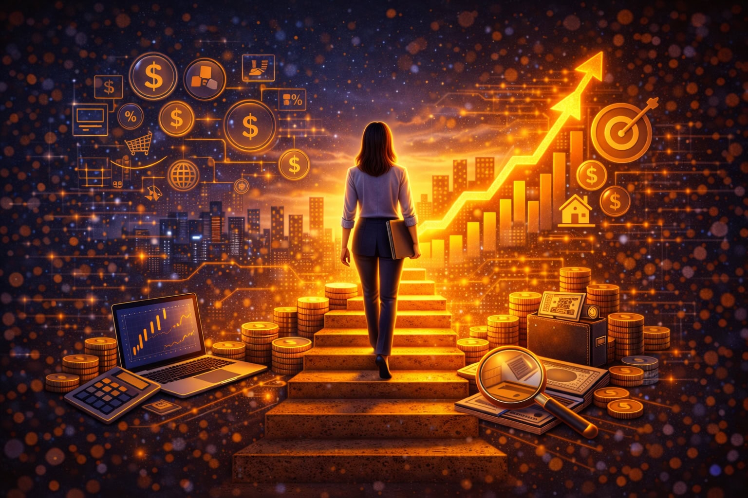 Descubre una historia de éxito financiera realista: cómo una persona común aprendió a gestionar su dinero, crear ingresos y construir riqueza paso a paso.